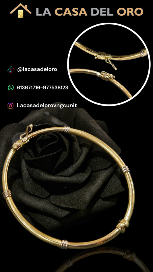 Pulsera rígida oro 18kt