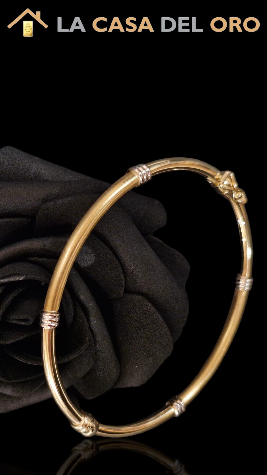 Pulsera rígida oro 18kt