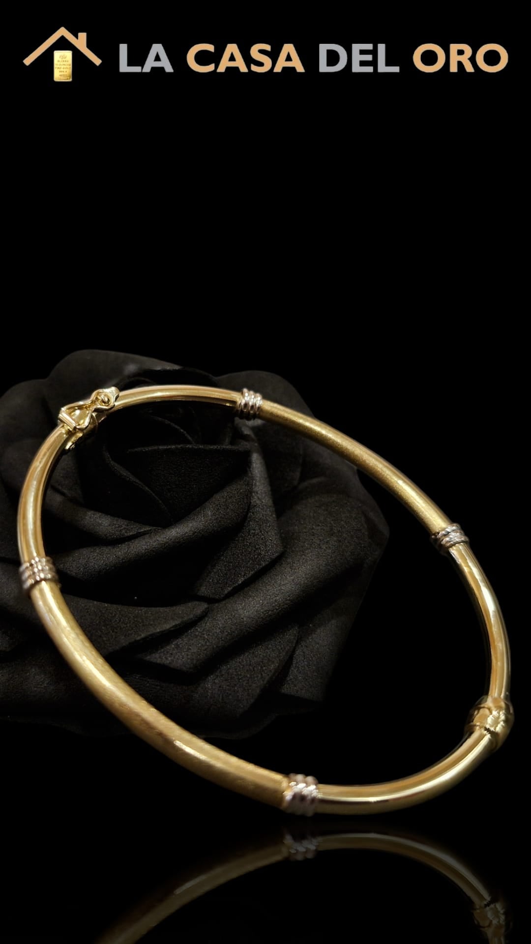 Pulsera rígida oro 18kt