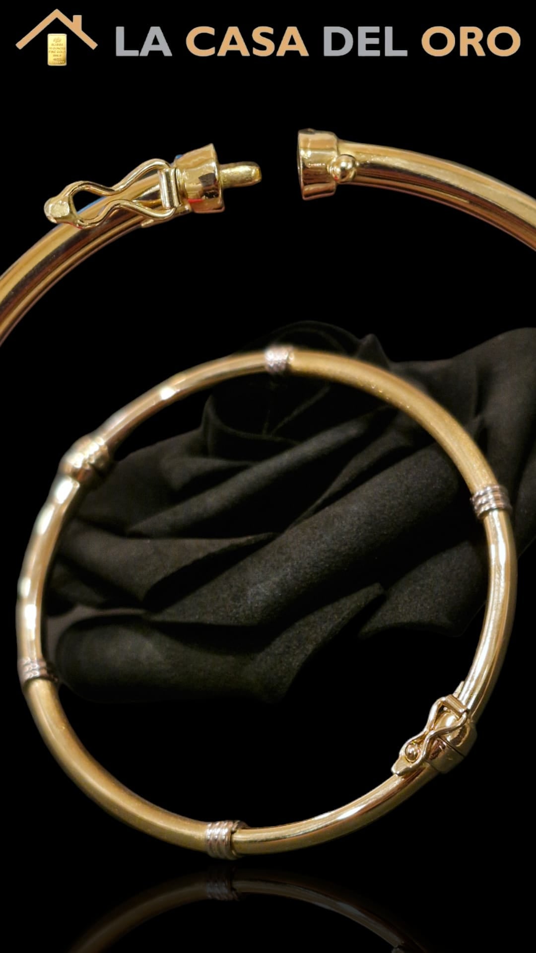 Pulsera rígida oro 18kt