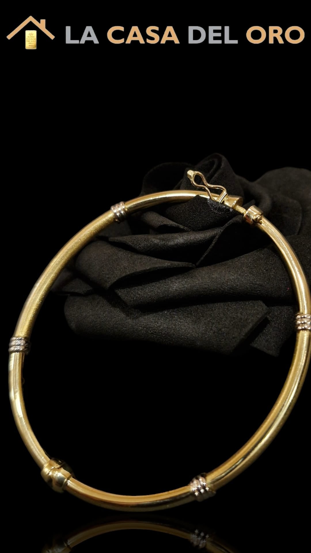 Pulsera rígida oro 18kt