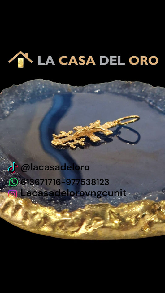 Colgante cruz de caravaca oro 18kt