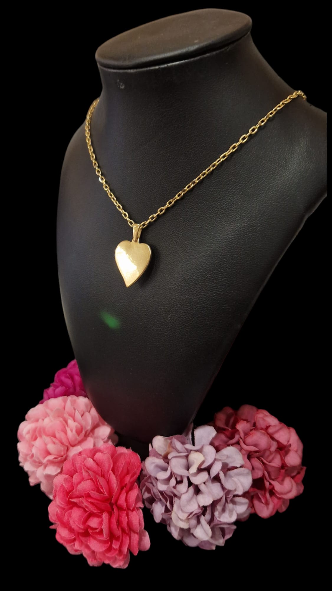 Colgante corazón oro 18kt