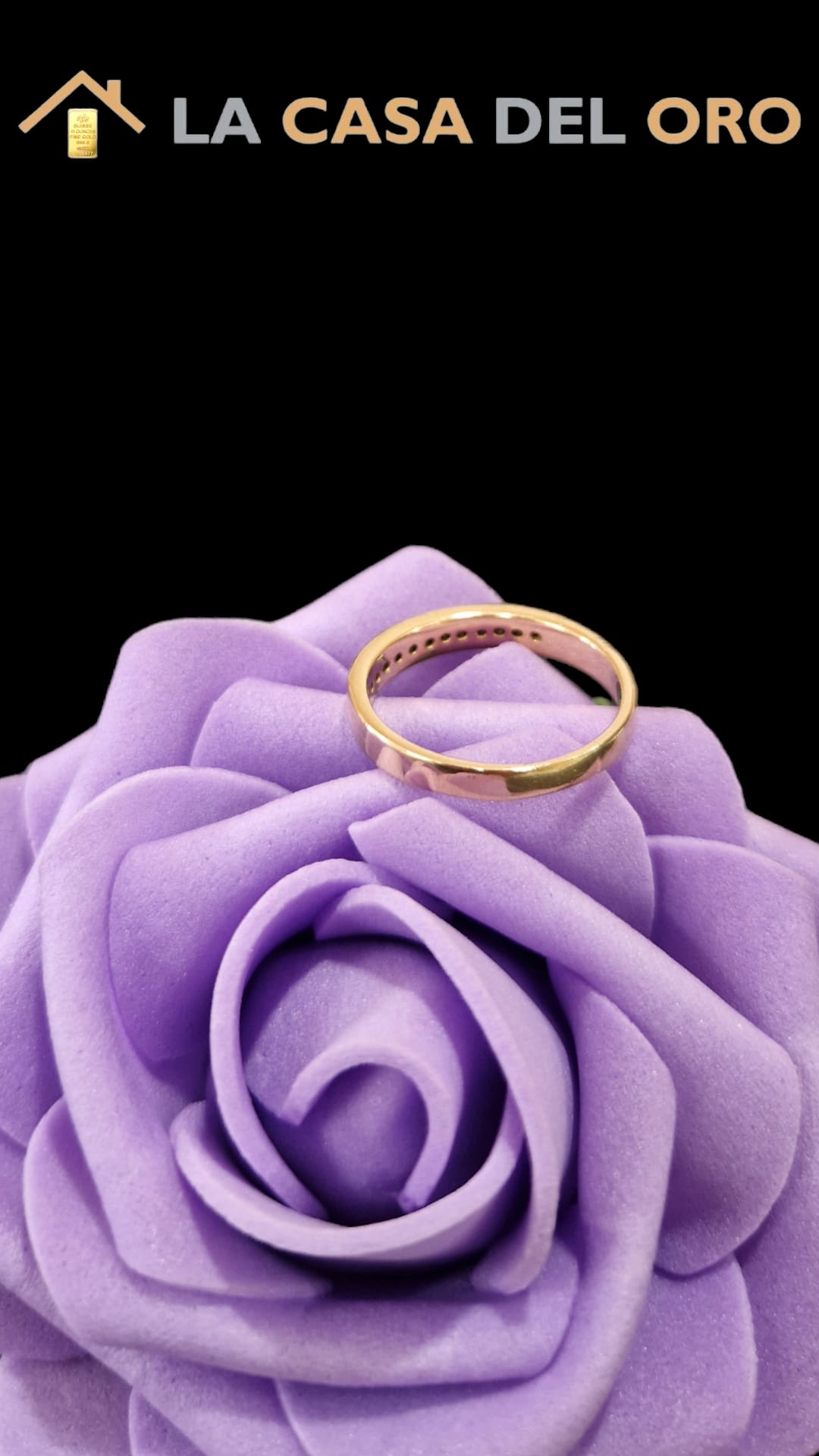 Anillo aniversario + diamantes oro 18kt