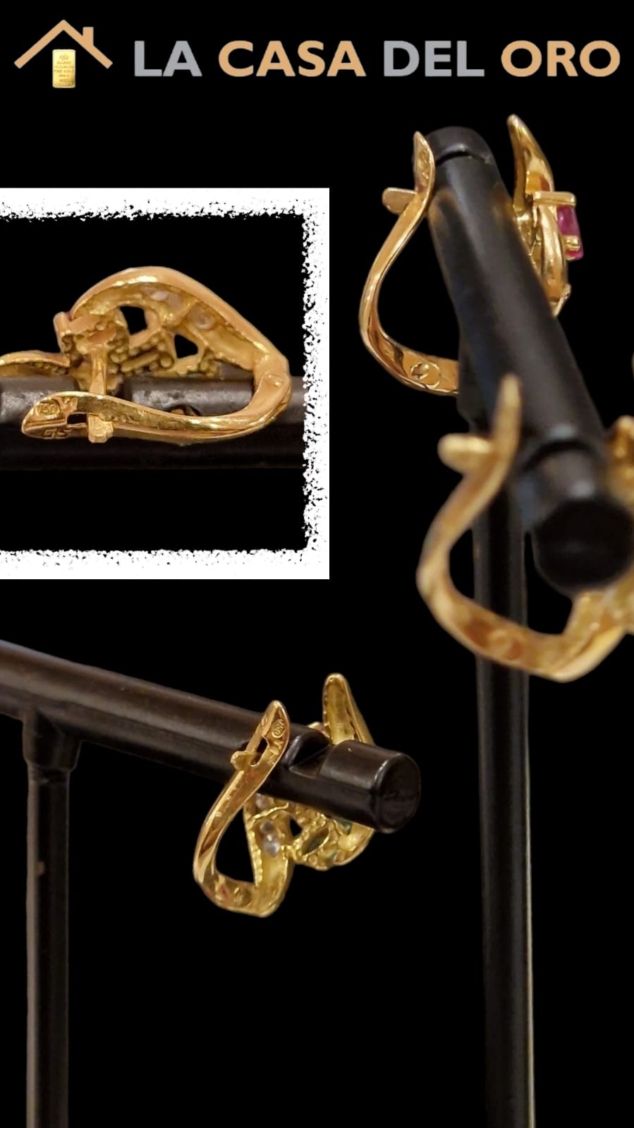 Pendientes oro 18kt