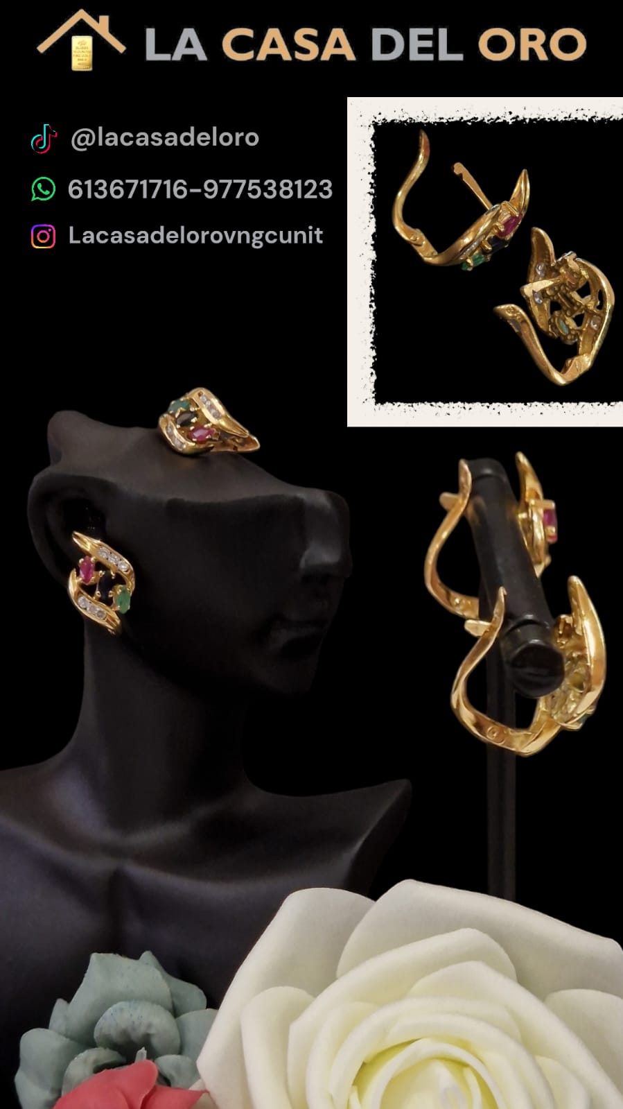 Pendientes oro 18kt