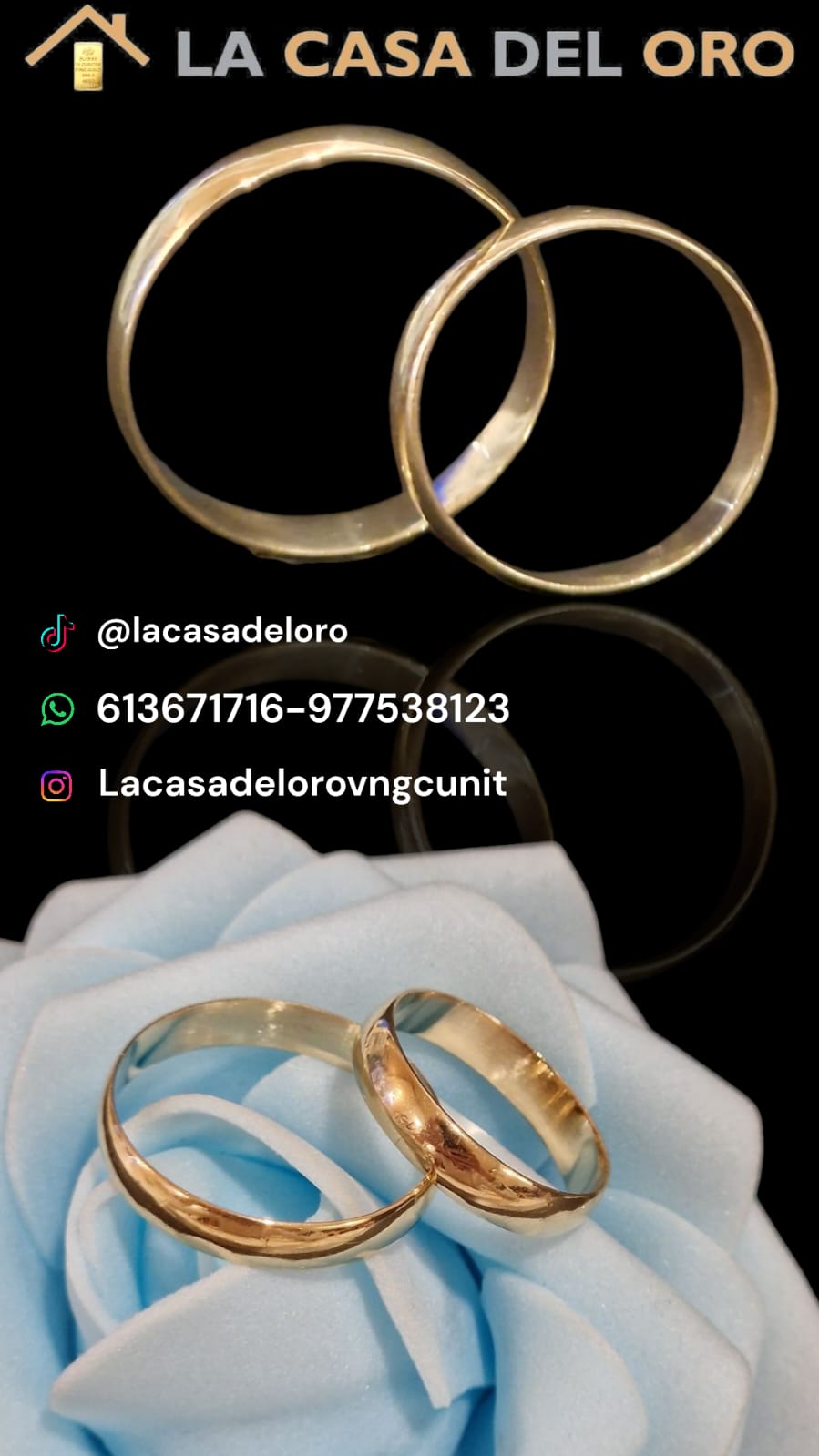 Pareja de alianzas oro 18kt